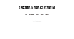 Desktop Screenshot of cristinacostantini.com