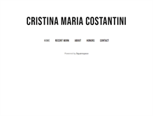 Tablet Screenshot of cristinacostantini.com